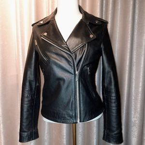 Mango Sheep Leather Jacket